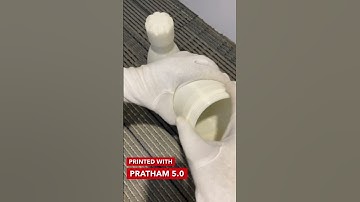 3D Printed Bottle Prototype with Pratham 5.0 3D Printer.    #make3d #fdm