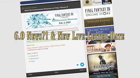 FFXIV: Announcement Showcase + Live Letter Patch 5.5 & Expansion News?!!