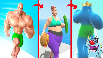 Muscle Rush vs Fat 2 Fit vs Blob Runner 3D All Level