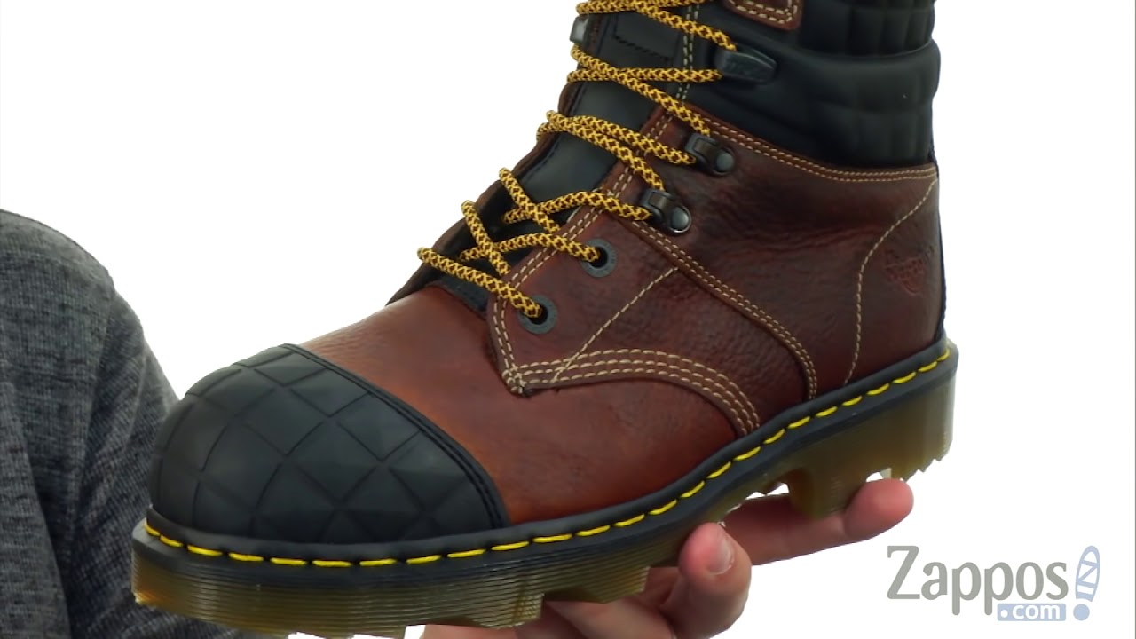 doc marten steel toe work boots