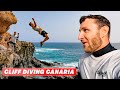 On achte un studio roulant  cliff diving canaria 