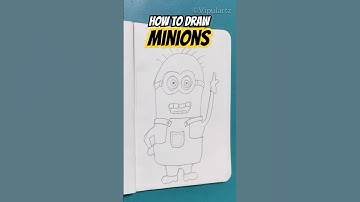 How to draw very easy Minion step by step 😊 #art #drawingtutorial #sketch #minions #easydrawing