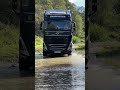 Truck in the river…