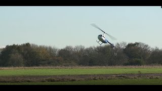 A Couple Of Autorotations In The Robinson R44 Helicopter