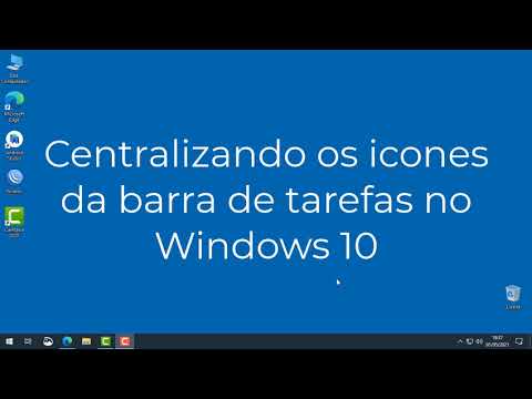 Como centralizar icones