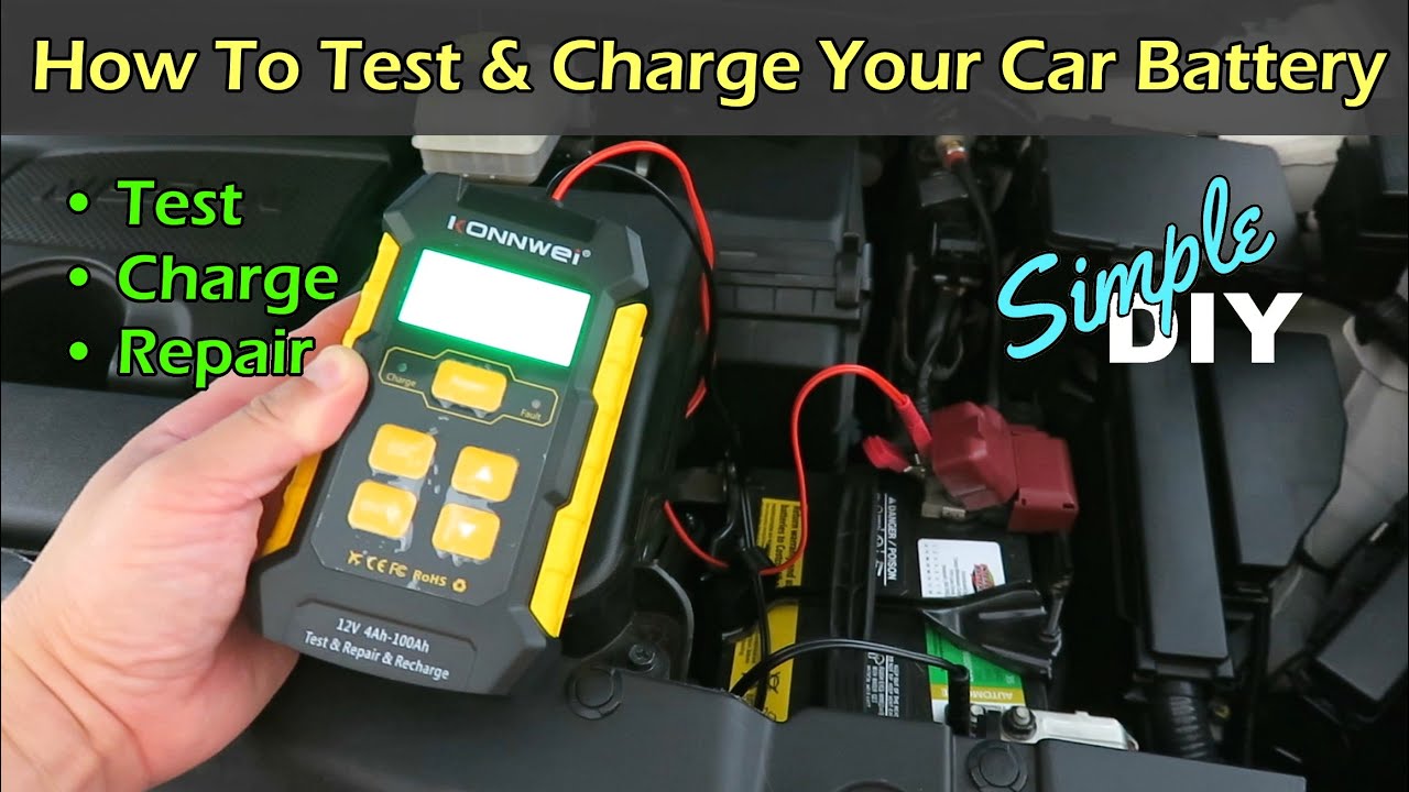DIY How To Test & Charge Your Car Battery At Home YouTube