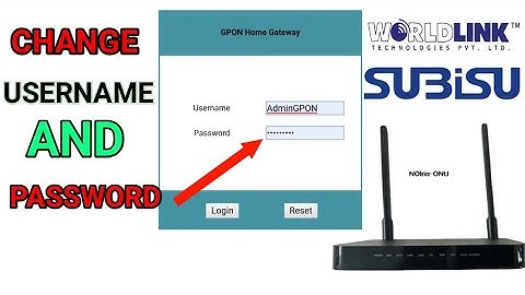 How to change username and password of Nokia router