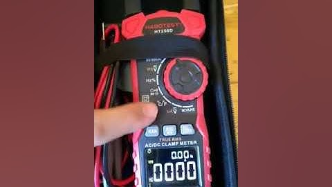 Habotet HT208D changing the function to inrush current measurement