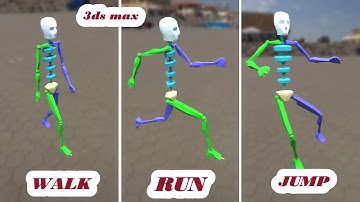 Biped modeling , walk , jump & run in 3ds max / Footstep Mode /Footstep Creation /Footstep Operation