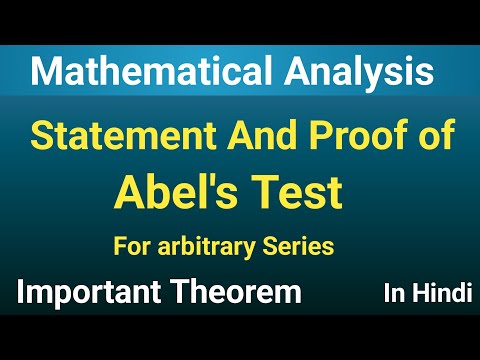 Abel's Test proof