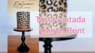 Pastel Pintado Animal Print Super Facil - Cake Tutorial