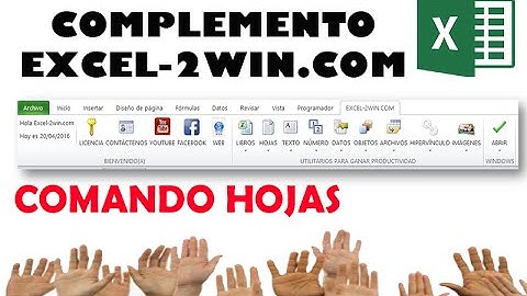 Explicación comando hojas | Complemento EXCEL-2WIN.COM