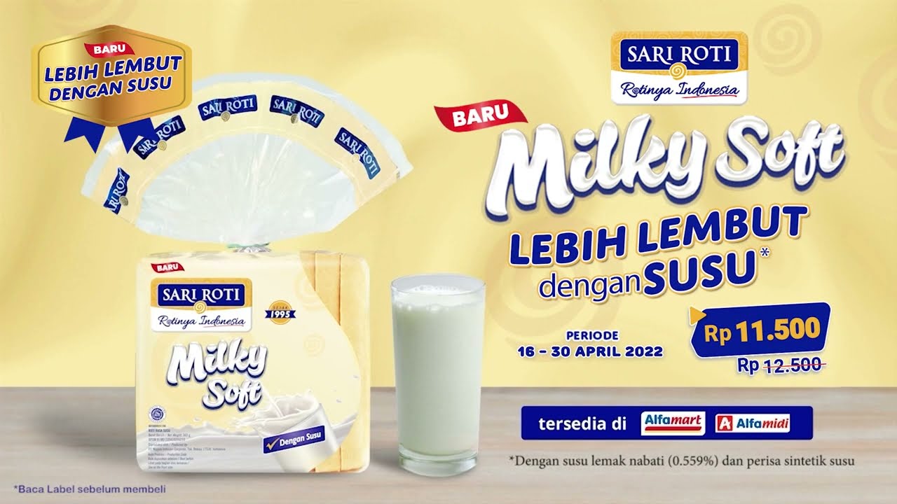 Sari Roti Tawar Milky Soft - YouTube