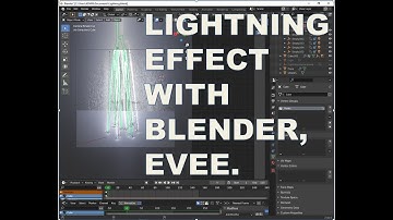 Lightning effect made with blender