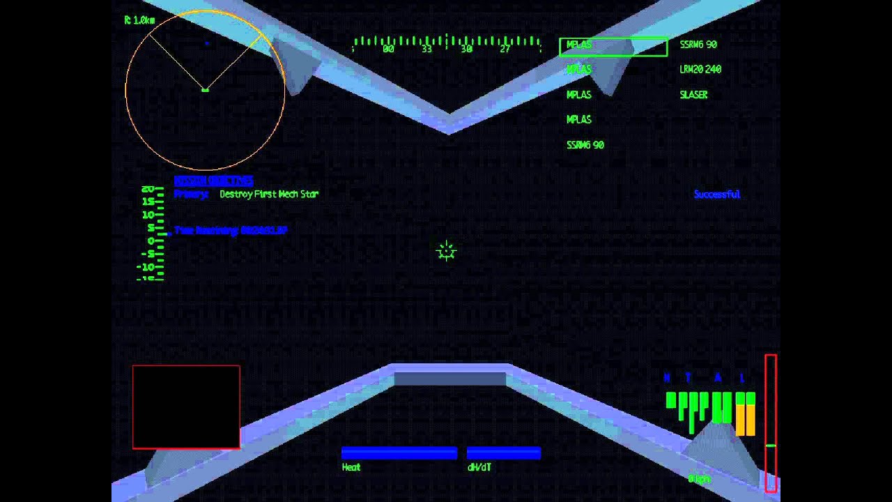 MechWarrior 2 - Wolf Trial 1 - DOSBOX SVN Glitch