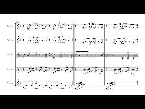 久石譲/HANA-BI【ホルン五重奏】 (『HANA-BI』挿入歌、スコア・パート譜) - 久石譲