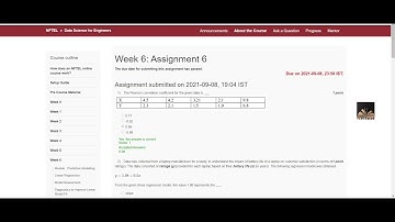 NPTEL : Data Science for Engineers | Week 6 Assignment 6 - Solutions with proofs (100% correct)