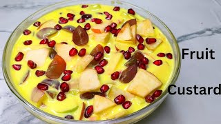 Fruit Custard Recipe | Easy Dessert Recipe | How to make fruit custard at home | ফ্রুট কাস্টার্ড