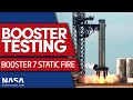 SpaceX Booster 7 Performs Static Fire Testing
