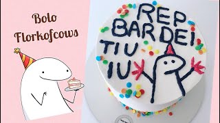 BENTÔ CAKE COM MEME E FRASE!!!, BOLO FLORK MEME (FLORKOFCOWS), BOLO  TENDÊNCIA!