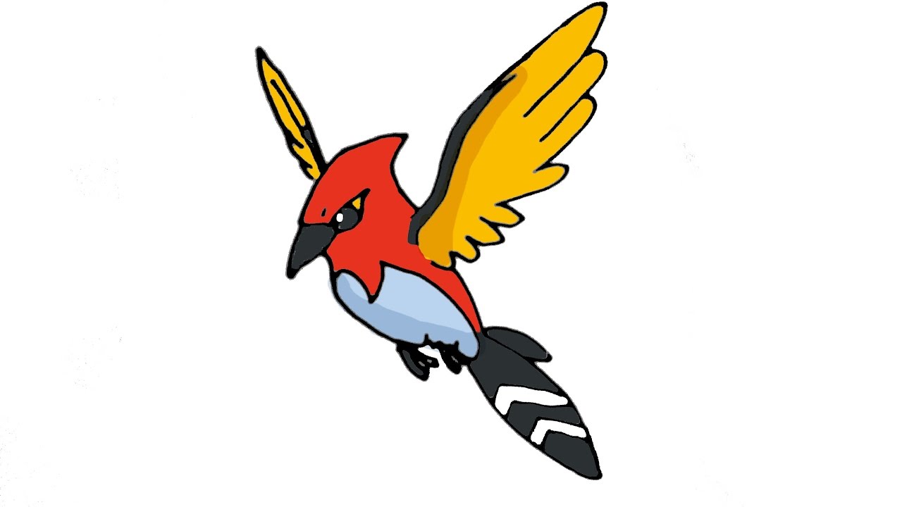 Coloring Pages Pokemon Fletchinder 9