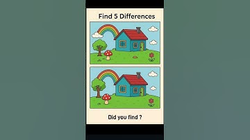Find 5 Differences between two pictures 🖼️🕵🏻‍♀️✨ #shorts