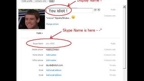 Skype Name can not be change