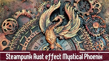 Mixed Media Steampunk art using molds from @DesignWithZuri || DIY altered cutting board