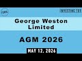 George Weston Limited AGM 2026 | Shareholders Re-Elect Board And Approve Executive Compensation