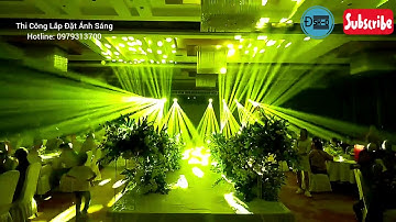 Thi công lắp đặt hệ thống ánh sáng nhà hàng tiệc cưới...