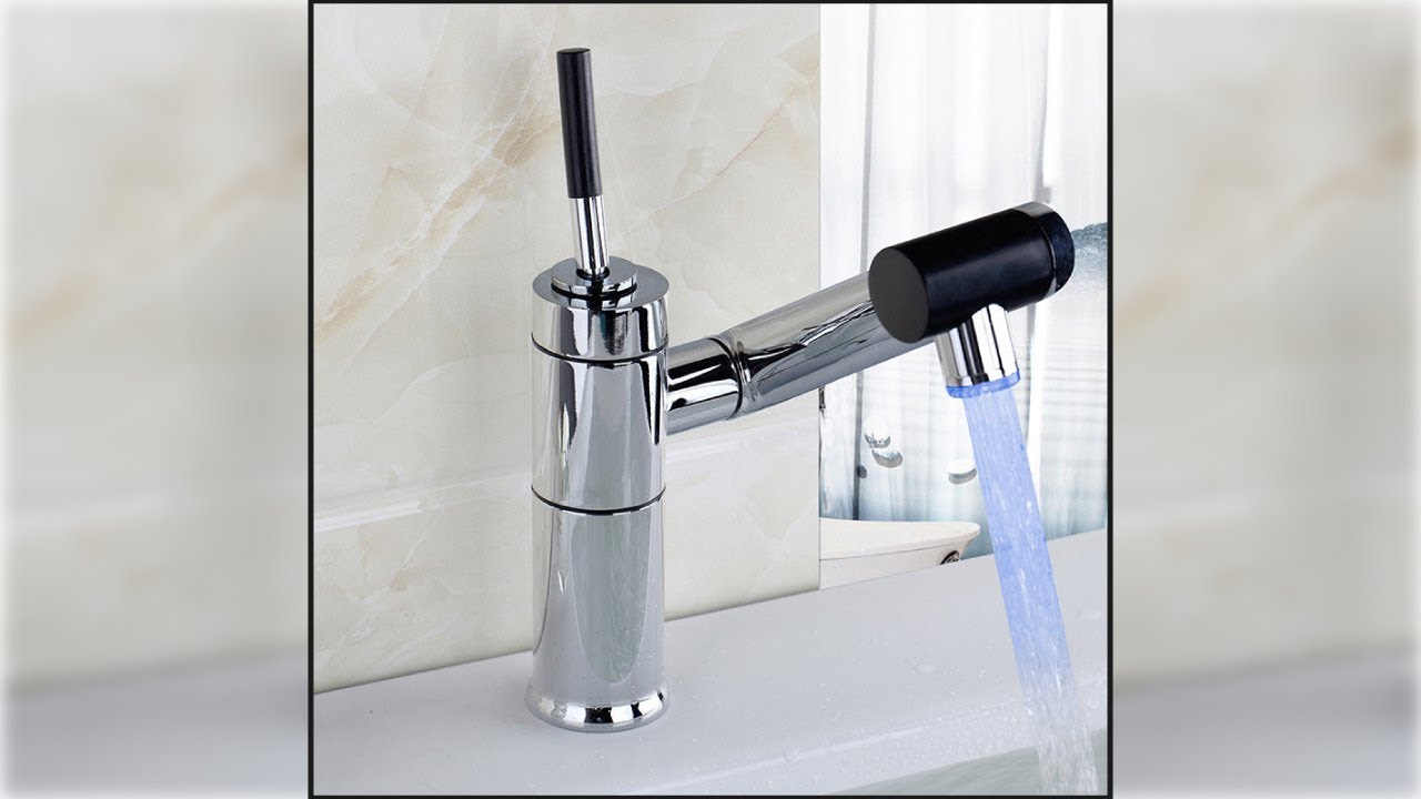 Lucky Cat Swivel Spout LED Bathroom Basin Mixer Taps Single Lever Faucet Taps Lucky Cat Swivel Spout LED Bathroom Basin Mixer Taps Single Lever Faucet Taps