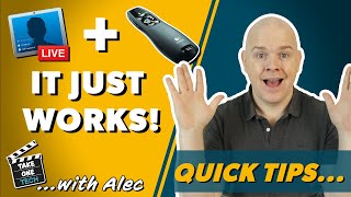 Use A Wireless Presenter To Switch Scenes in Ecamm Live With No Setup