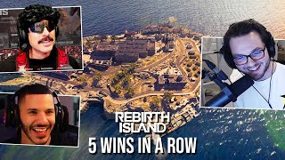 5 DOMINATING Wins in a ROW on Rebirth Island with Doc and Destroy!