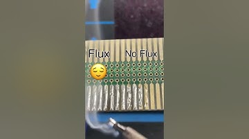 Without Flux There Would be No Good Solder Connection!