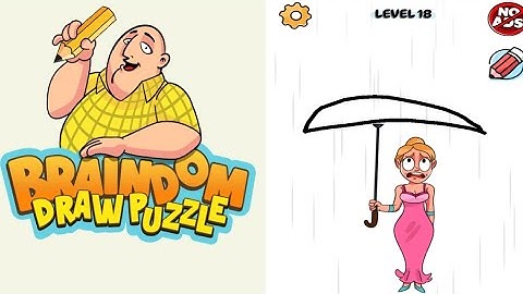 Braindom Draw Puzzle Level 16,17,18,19,20 gameplay