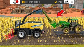 Chaff Harvesting &amp; Unloading On Factory In Fs18 | Fs18 Multiplayer Gameplay | Timelapse 