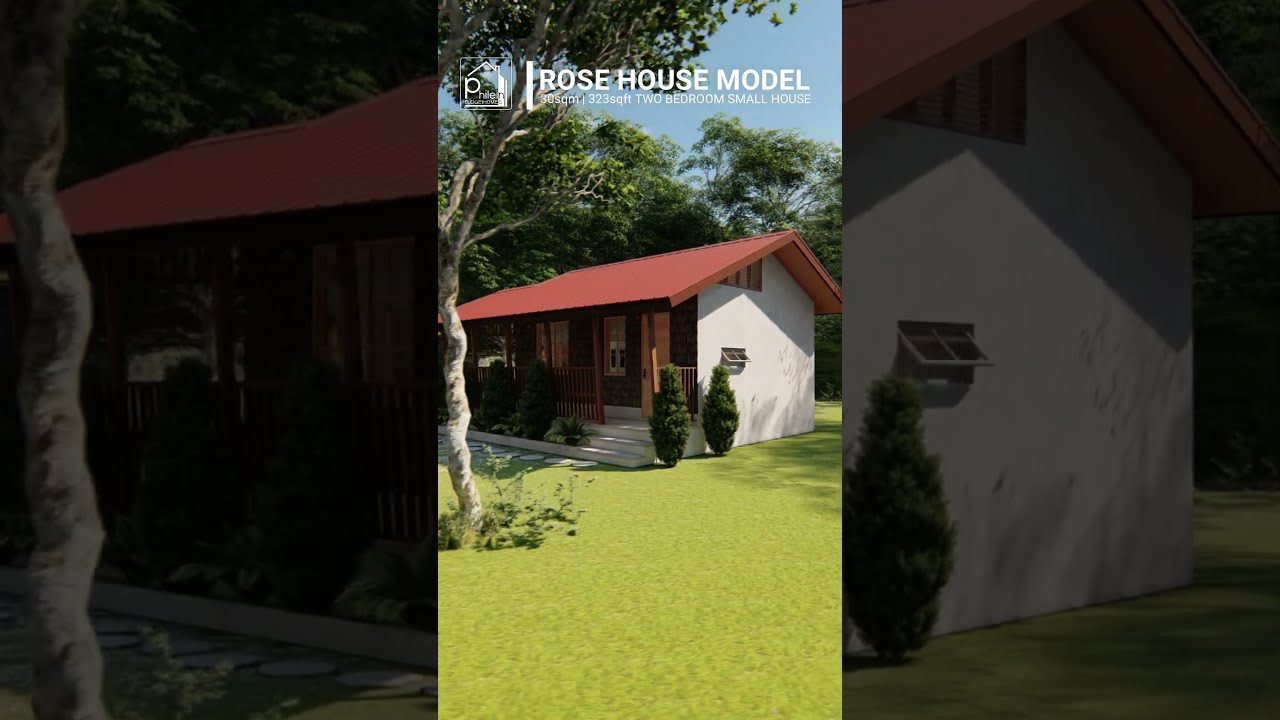 30sqm 2 Bedroom Small House Budethomes Smallhouse Simplehouse 2bedroom
