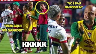 TRETA entre Fernando Diniz e Luciano durante São Paulo e Fluminense