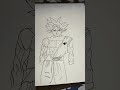 How to draw Goku mui ?✨#anime#shorts#drawing