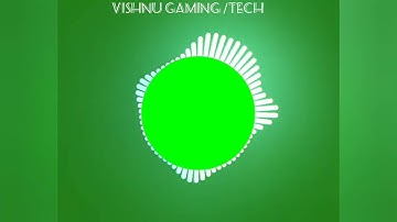 Audio Spectrum Visualizer Green Screen HD 2018   Circle Audio Spectrum Visualizer with White Bars