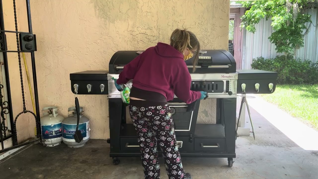 ASMR! Cleaning Vlog!🧽🧼🦠Cleaning The Grill! ✨Requested✨