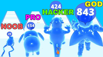 NOOB VS PRO VS HACKER VS GOD in Slime Conquer