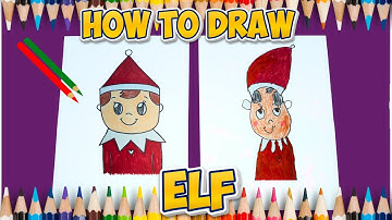 How to Draw Elf on the Shelf!  Step-by-Step Art tutorial with Kay Kay