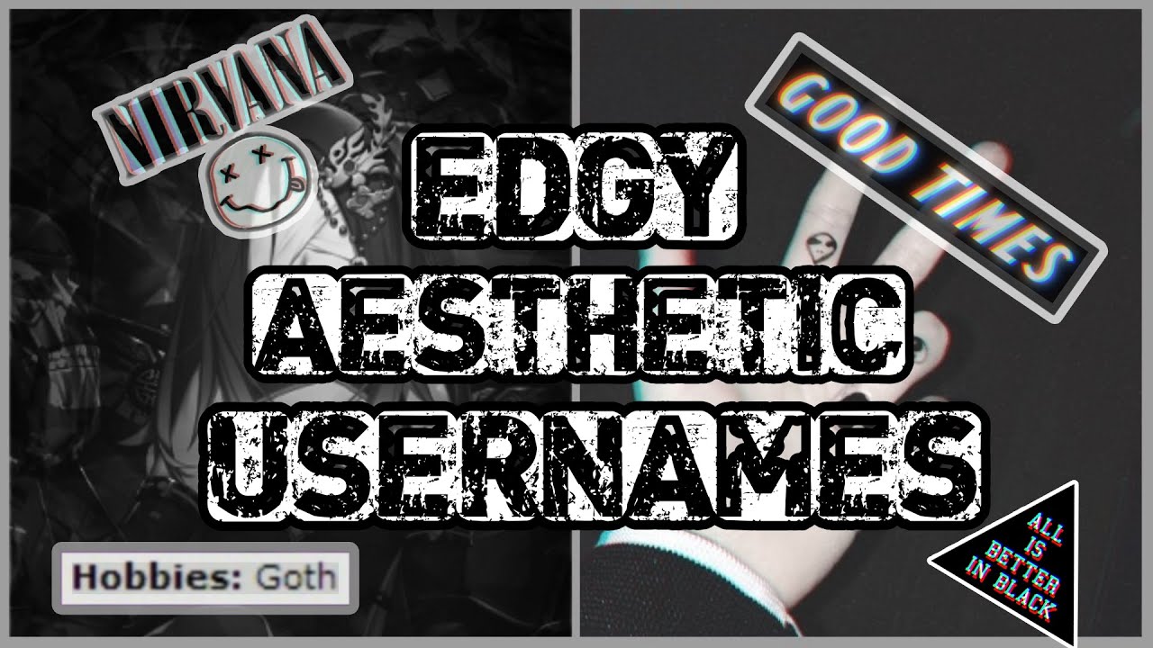 Edgy Aesthetic Usernames Pinexapple YouTube