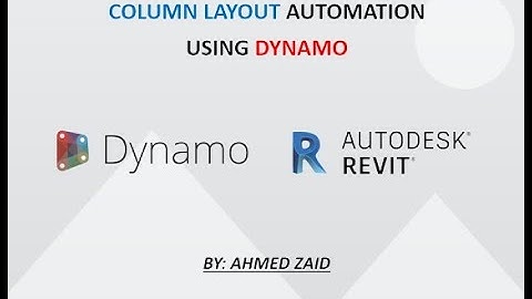 DYNAMO - COLUMN LAYOUT AUTOMATION