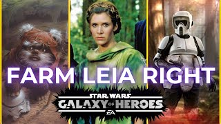 How to farm Galactic Legend Leia in SWGOH