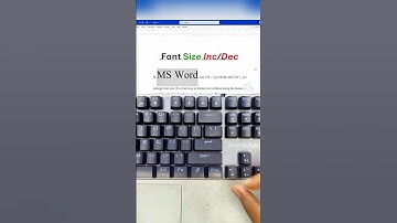 Change Font Size in MS Word WITHOUT Your Mouse – It’s Genius! #tricks #shortcut #Keyboard