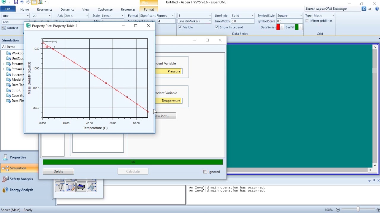 Aspen Hysys How To Calculate Properties in Stream YouTube