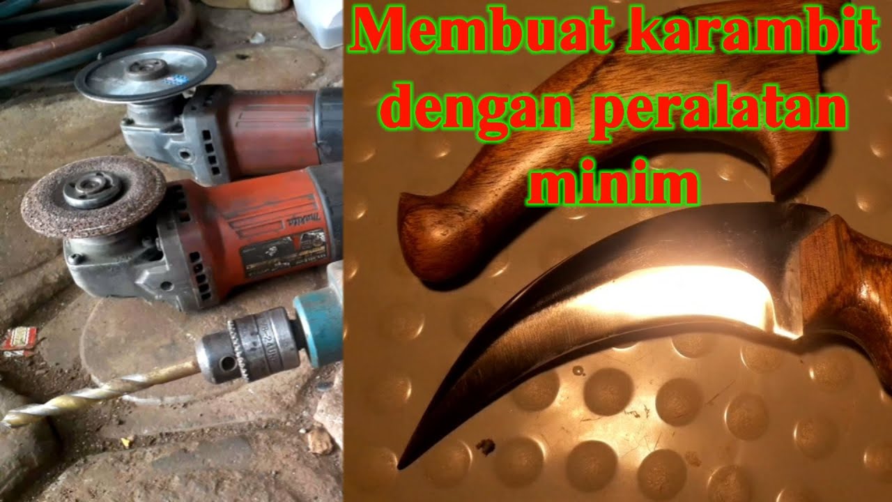 SKIL DEWA, membuat karambit hanya dengan gerinda tangan