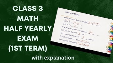Class3-Math practice question paper||Midterm exam||SA 1 exam paper#math #class3